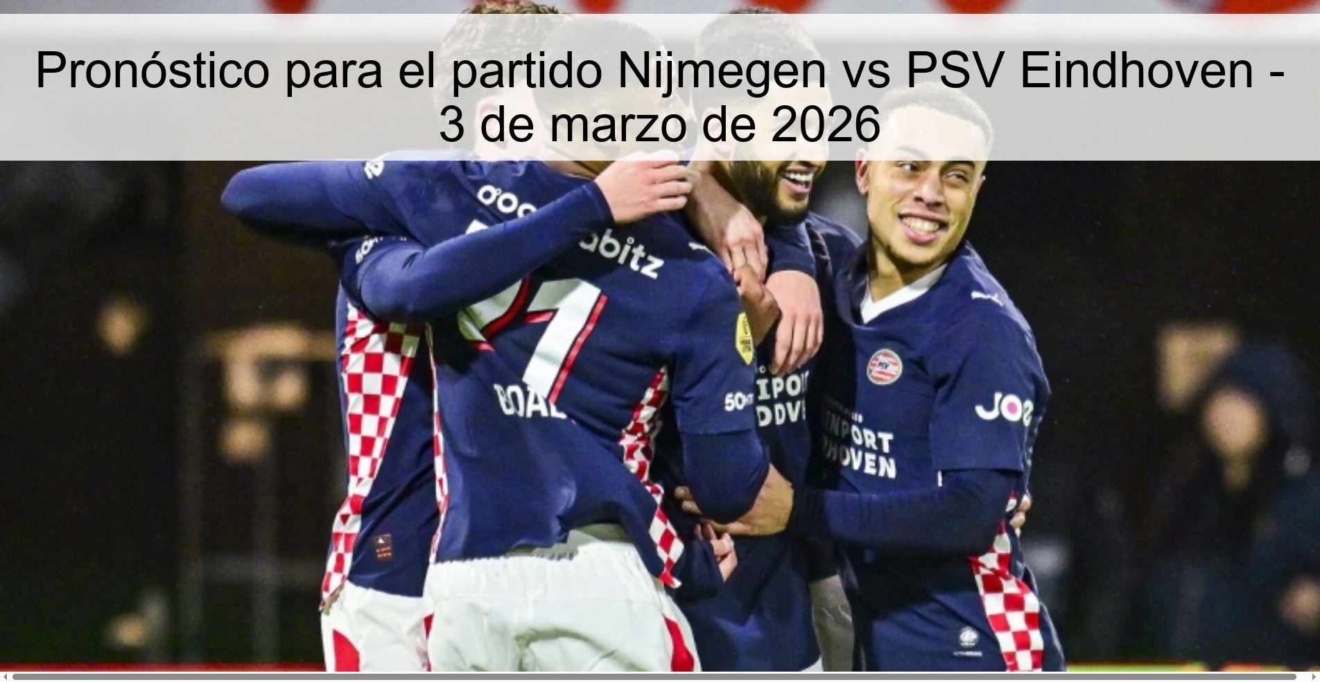 Prediction for the match Nijmegen vs PSV Eindhoven - March 3, 2026