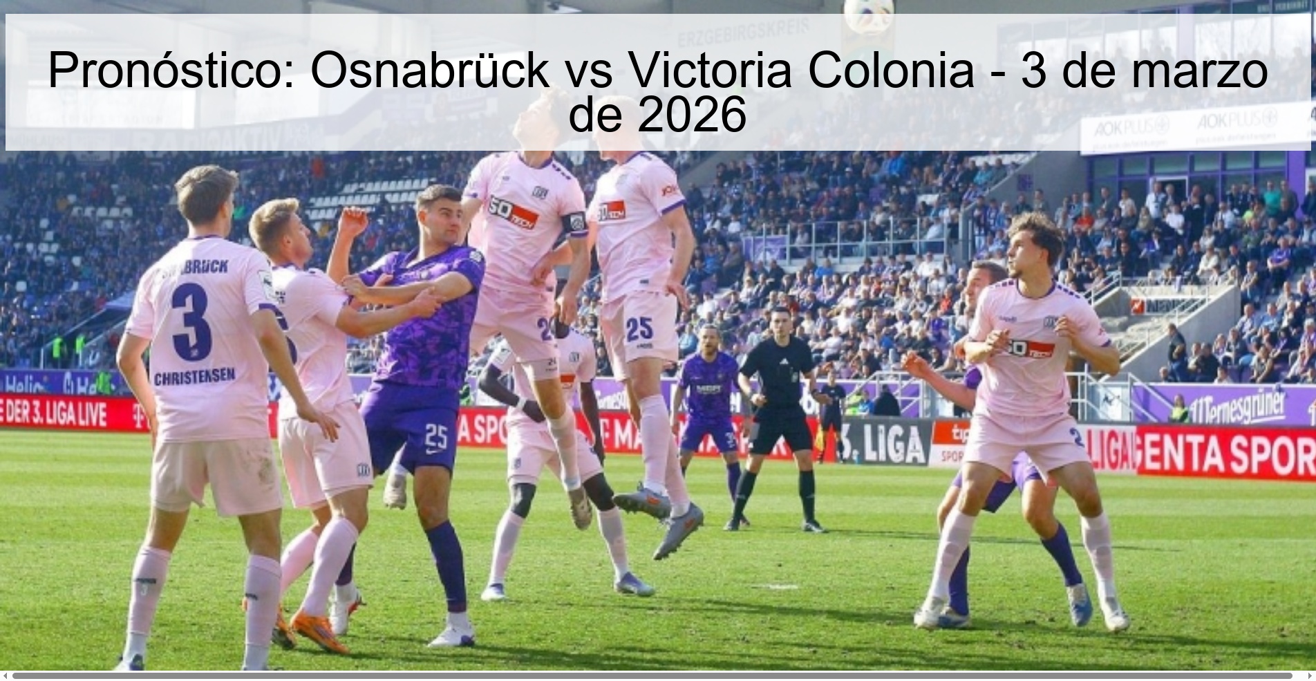 Pronóstico: Osnabrück vs Victoria Colonia - 3 de marzo de 2026