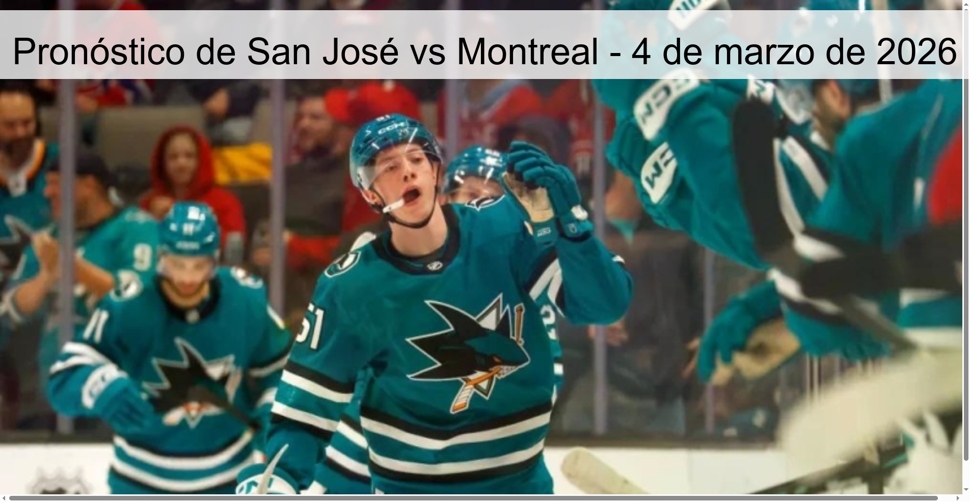 San Jose vs Montreal Prediction – March 4, 2026