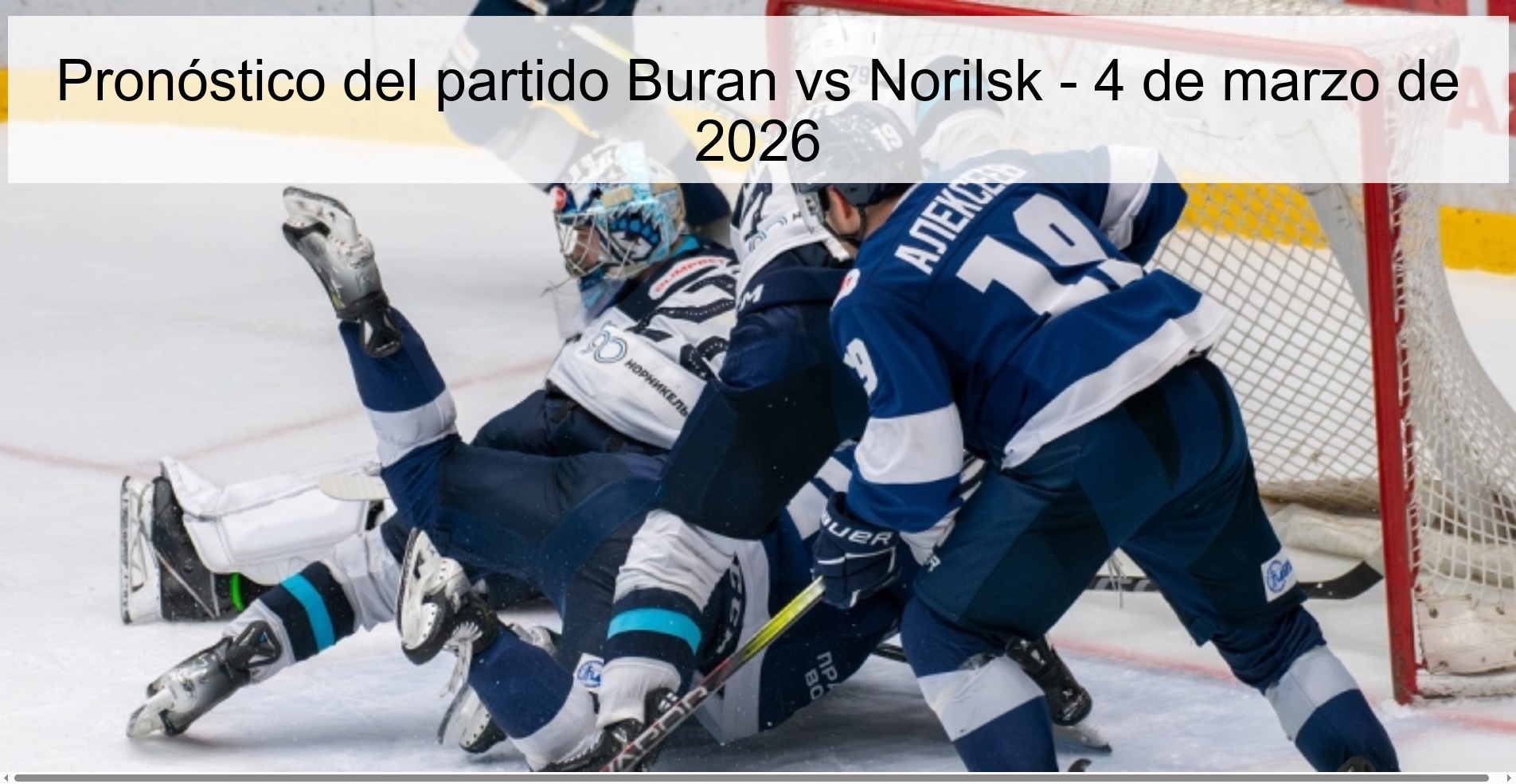 Buran vs Norilsk Prediction – March 4, 2026
