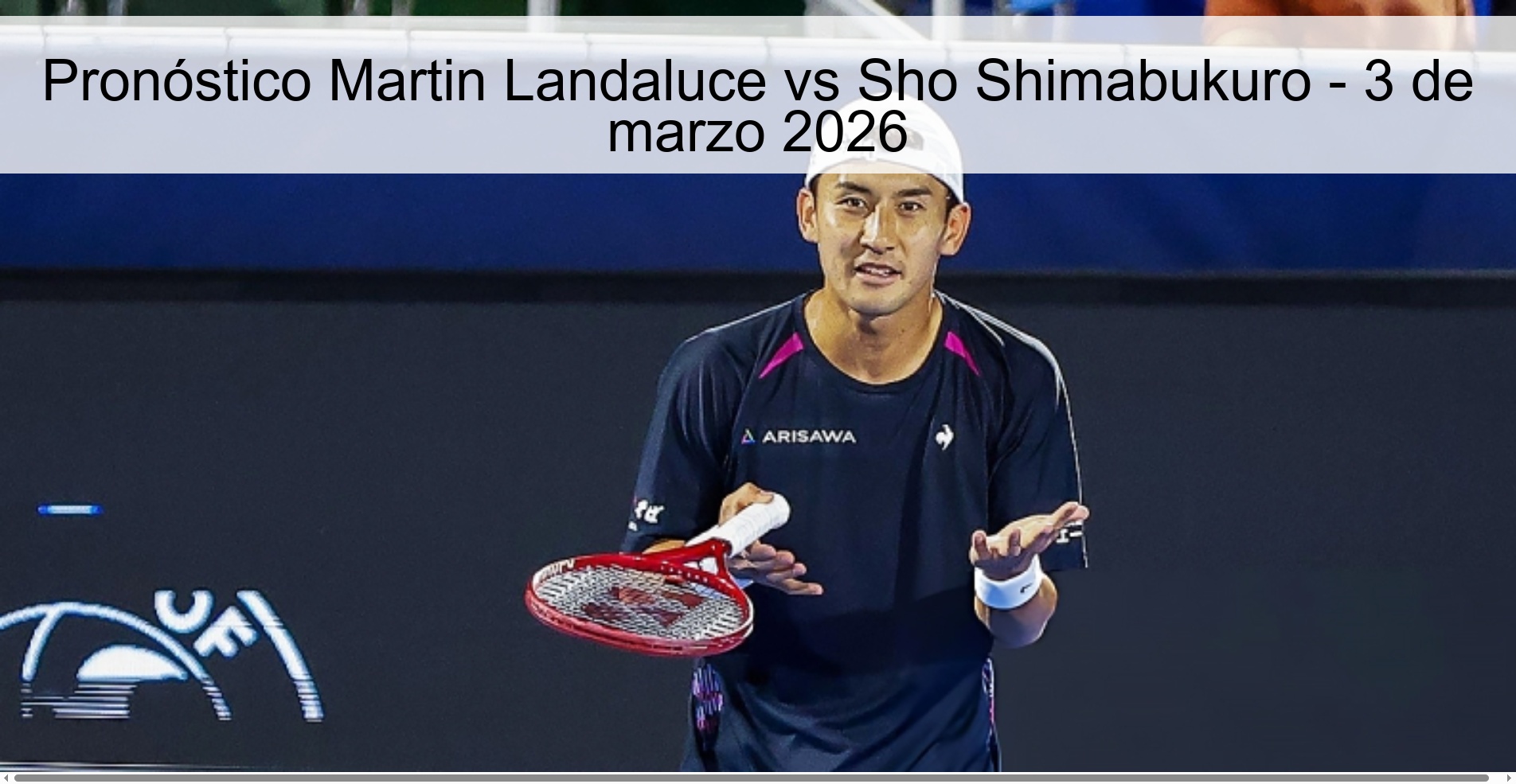 Pronóstico Martin Landaluce vs Sho Shimabukuro - 3 de marzo 2026