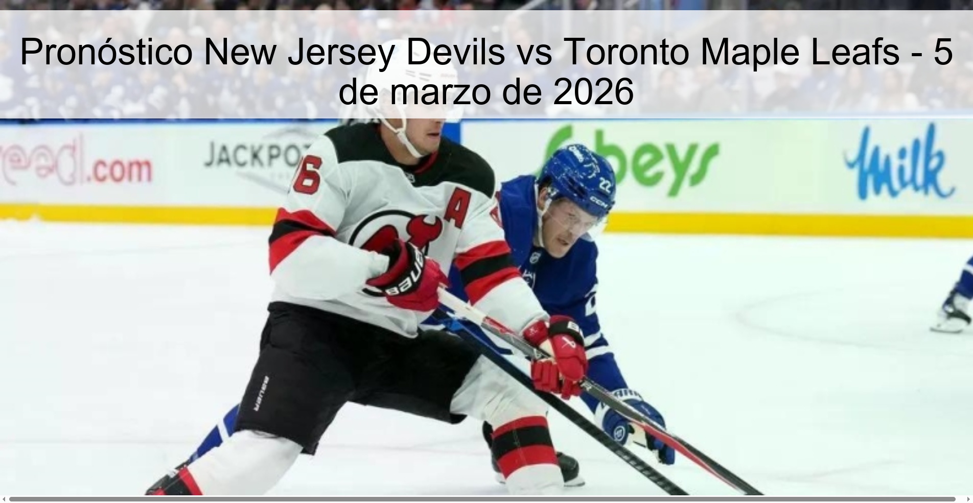New Jersey Devils vs Toronto Maple Leafs Prediction – March 5, 2026