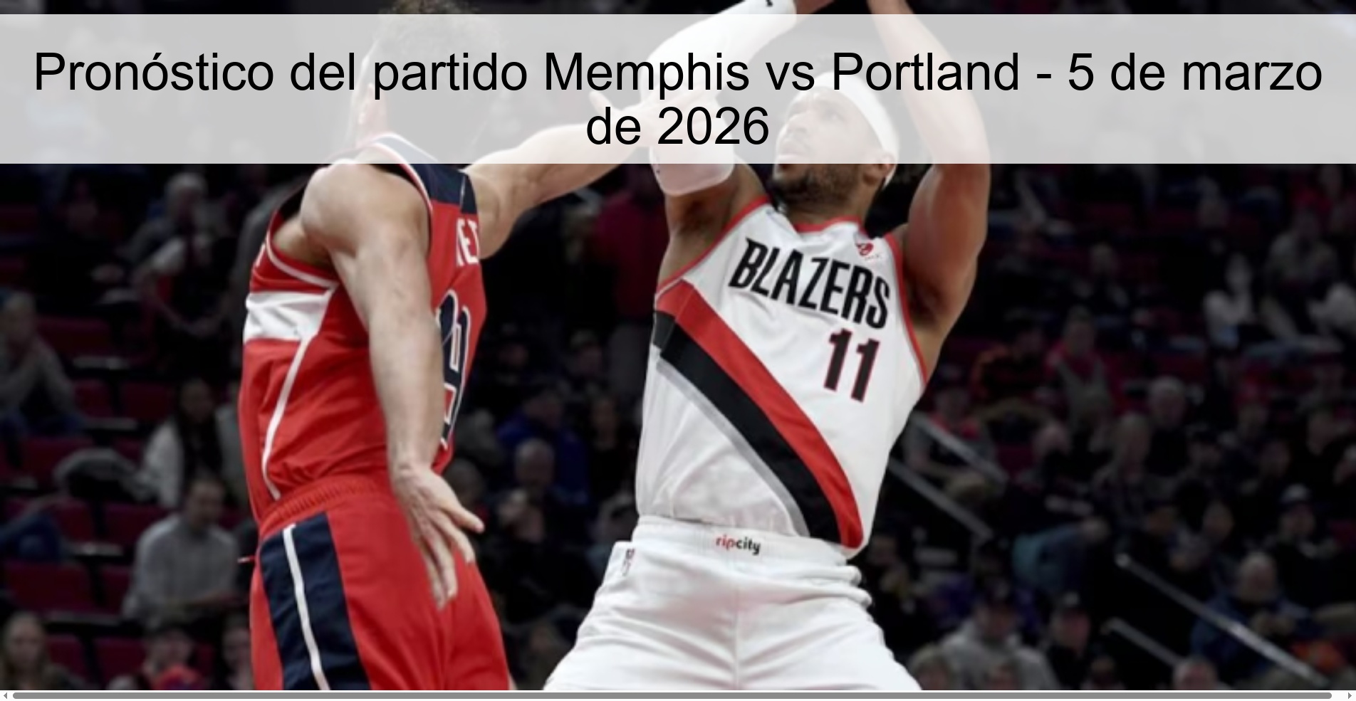 Memphis vs Portland Prediction – March 5, 2026