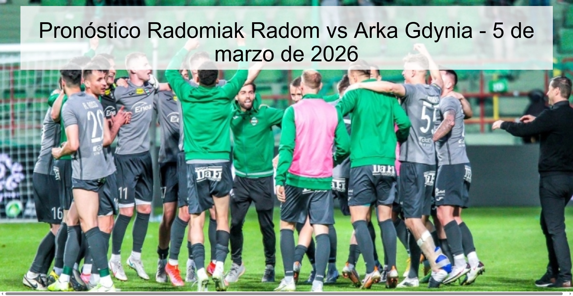 Radomiak Radom vs Arka Gdynia Prediction – March 5, 2026