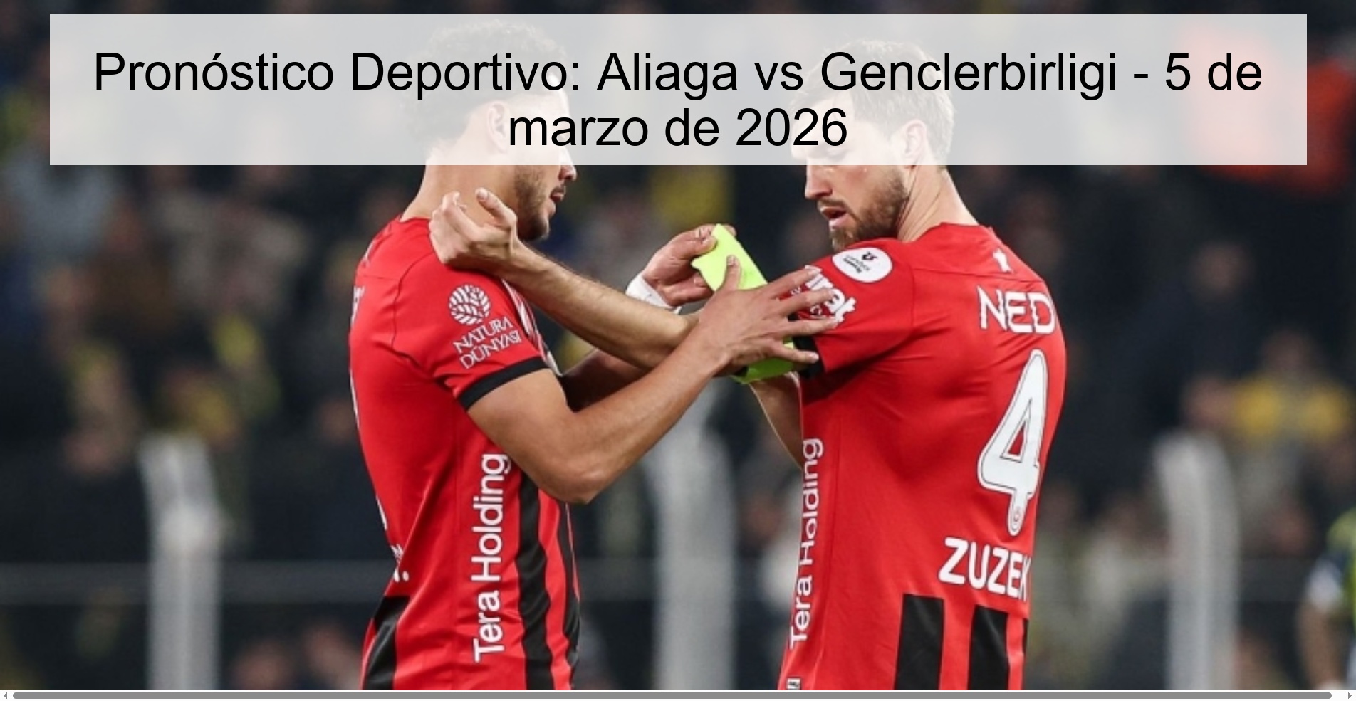 Sports Prediction: Aliaga vs Genclerbirligi - March 5, 2026