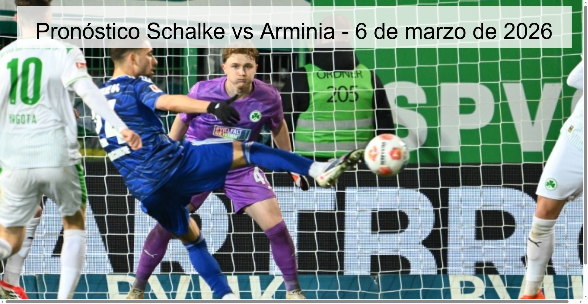 Pronóstico Schalke vs Arminia - 6 de marzo de 2026