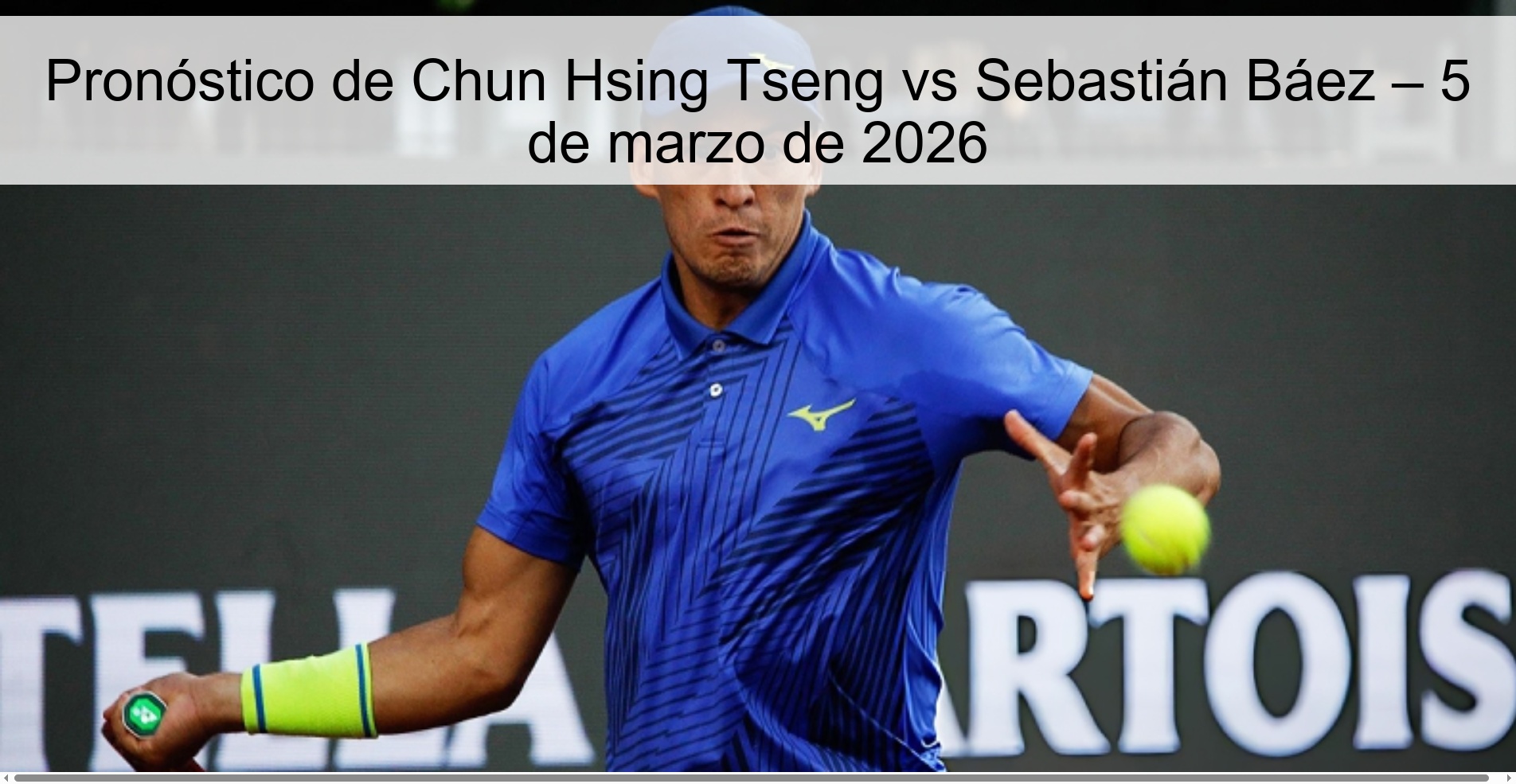 Chun Hsing Tseng vs Sebastián Báez Prediction – March 5, 2026