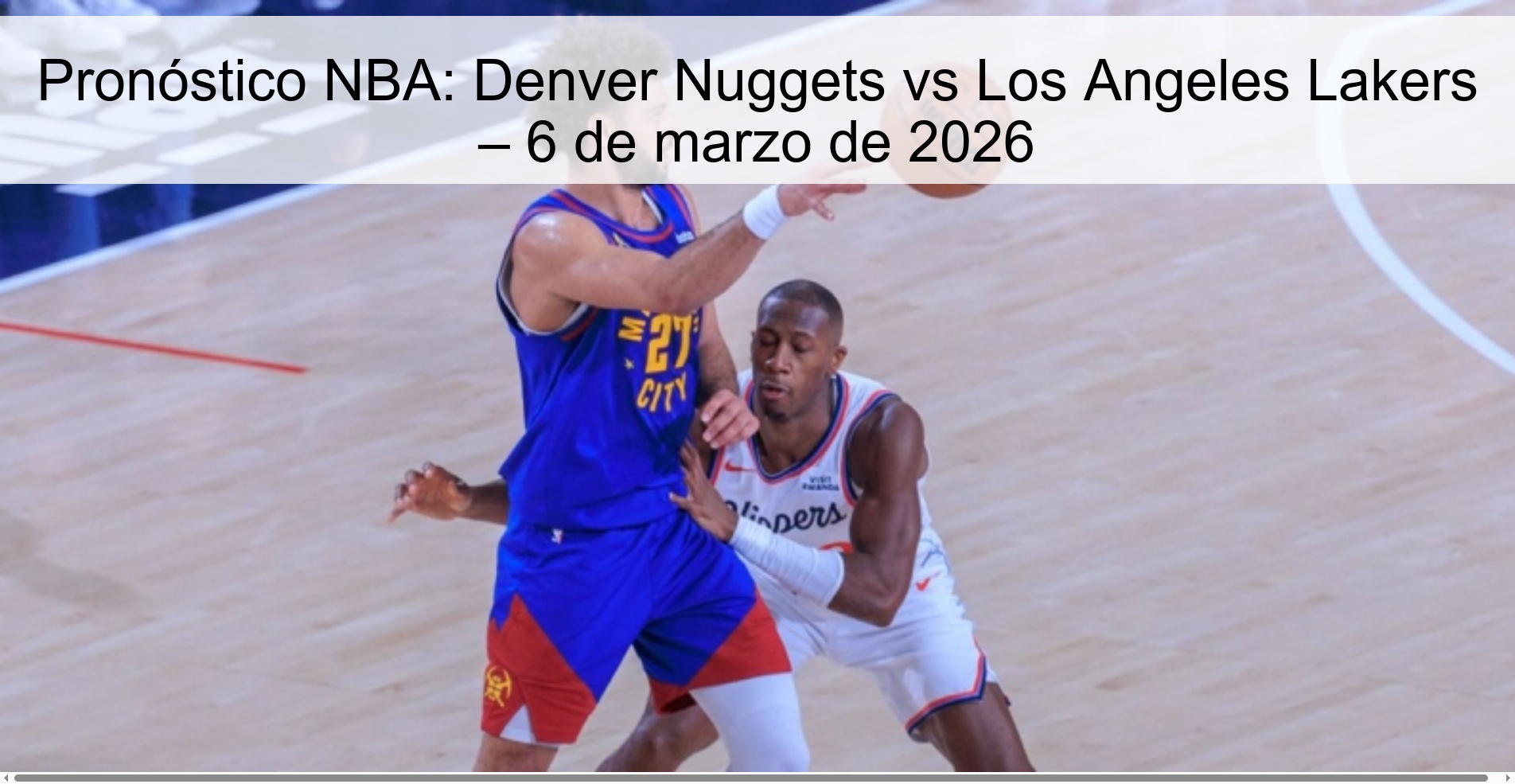 NBA Prediction: Denver Nuggets vs Los Angeles Lakers – March 6, 2026