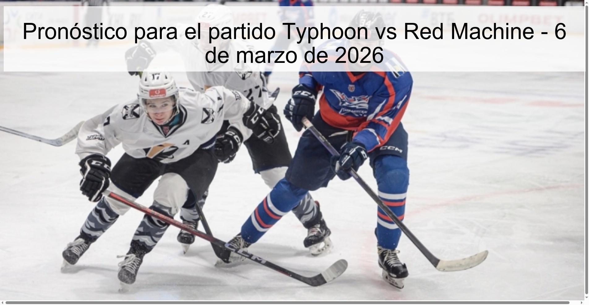 Typhoon vs Red Machine Prediction – March 6, 2026