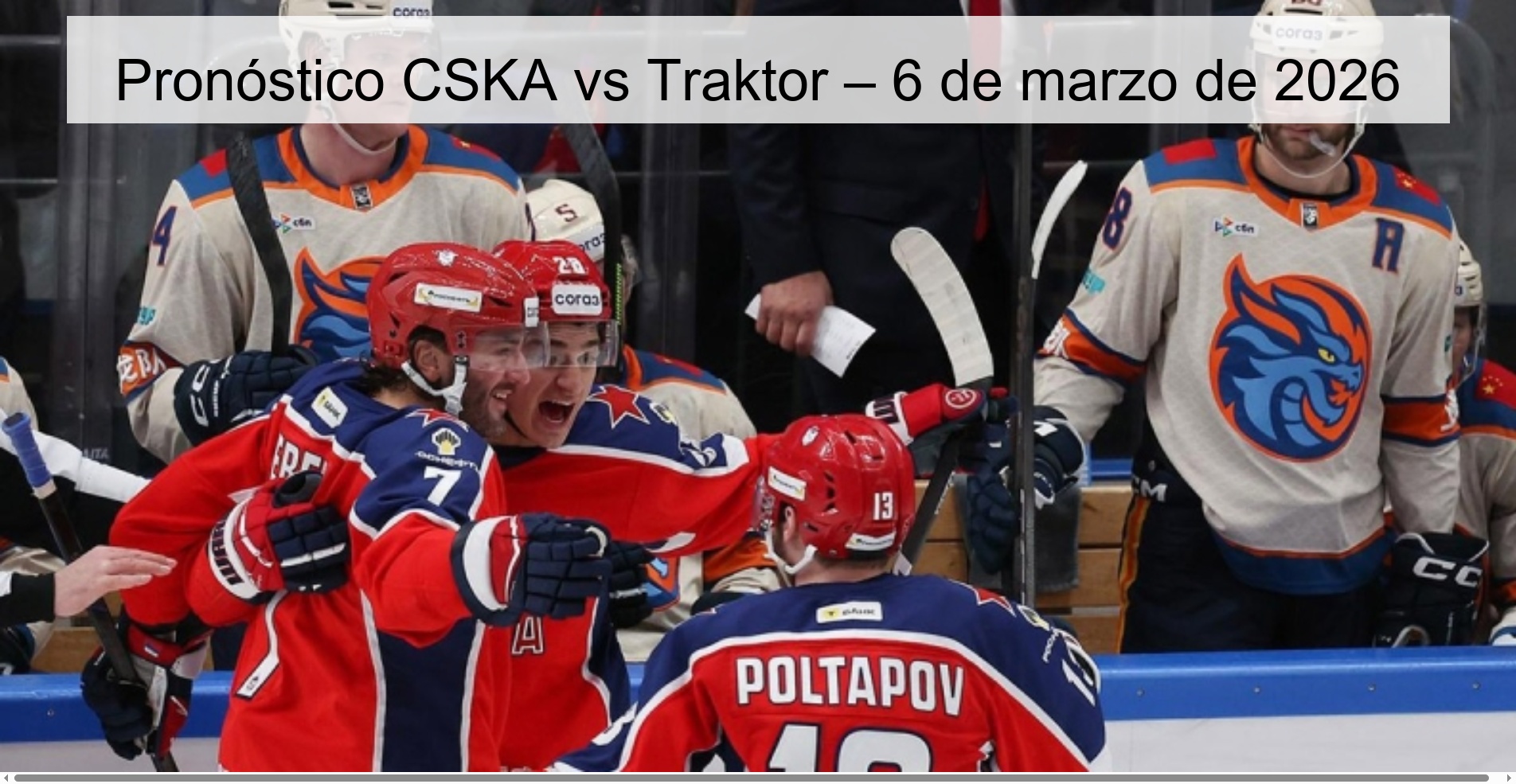 Pronóstico CSKA vs Traktor – 6 de marzo de 2026
