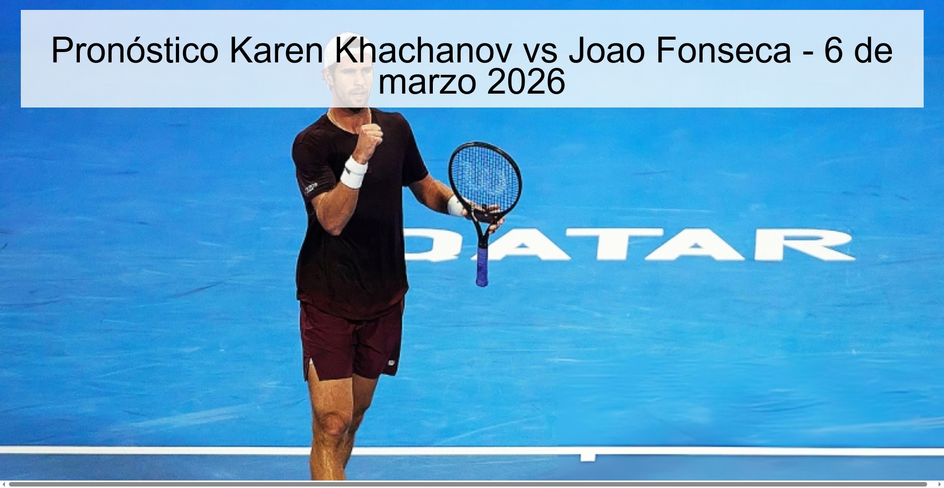 Karen Khachanov vs Joao Fonseca Prediction - March 6, 2026