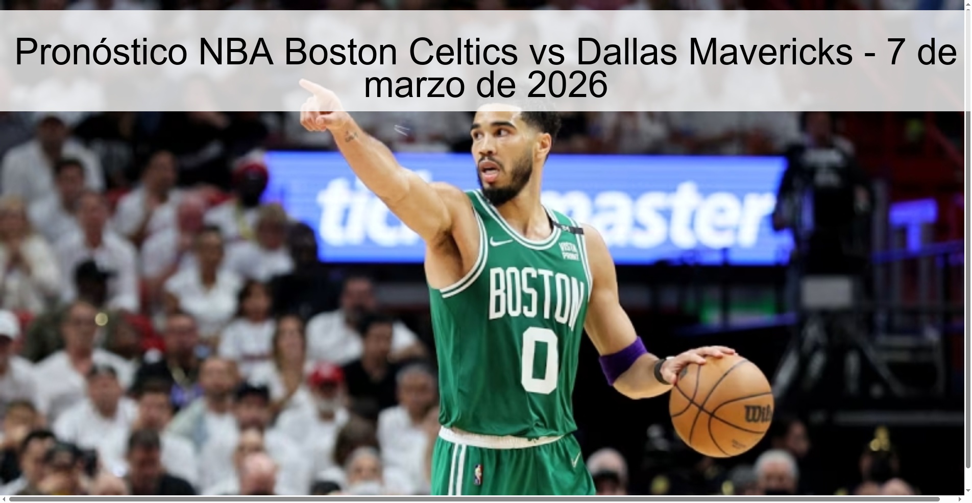 NBA Boston Celtics vs Dallas Mavericks Prediction - March 7, 2026 NBA Boston Celtics vs Dallas Mavericks Prediction - March 7, 2026