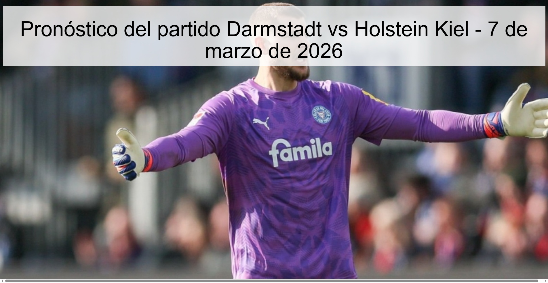 Darmstadt vs Holstein Kiel Prediction – March 7, 2026