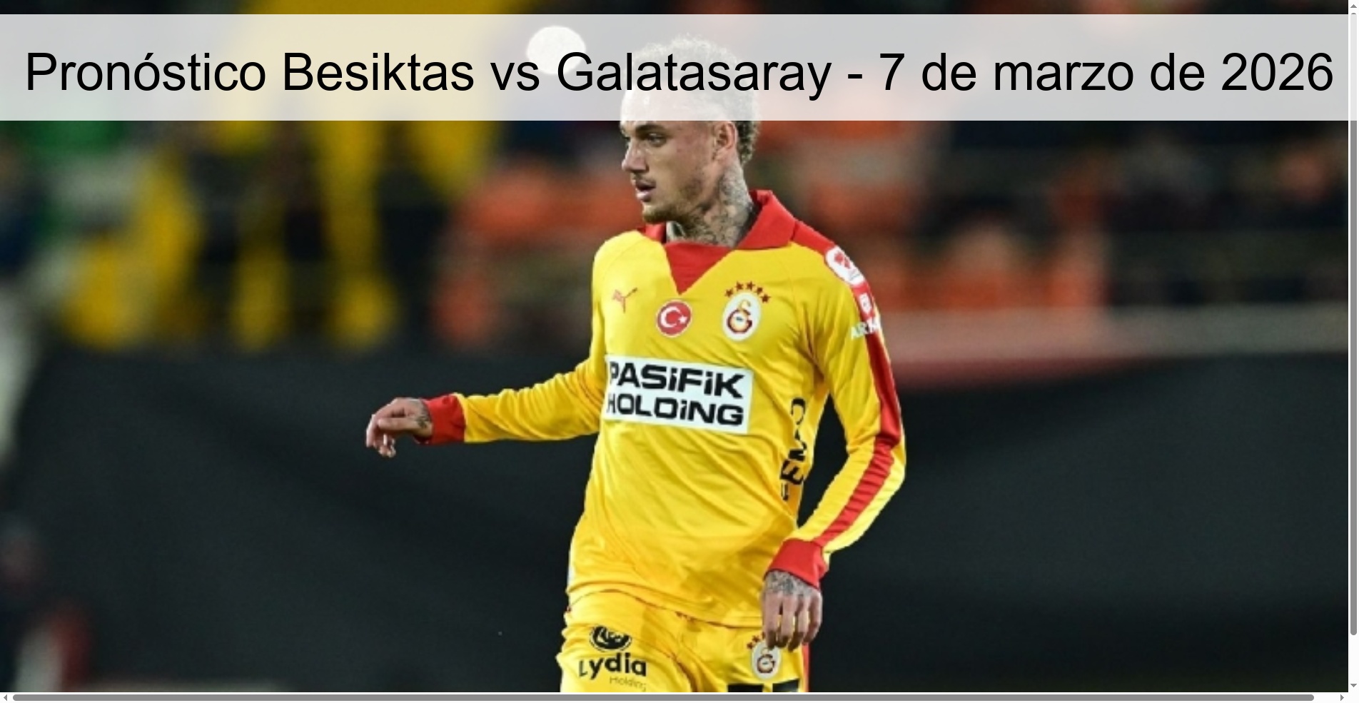 Besiktas vs Galatasaray Prediction – March 7, 2026 Besiktas vs Galatasaray Prediction – March 7, 2026