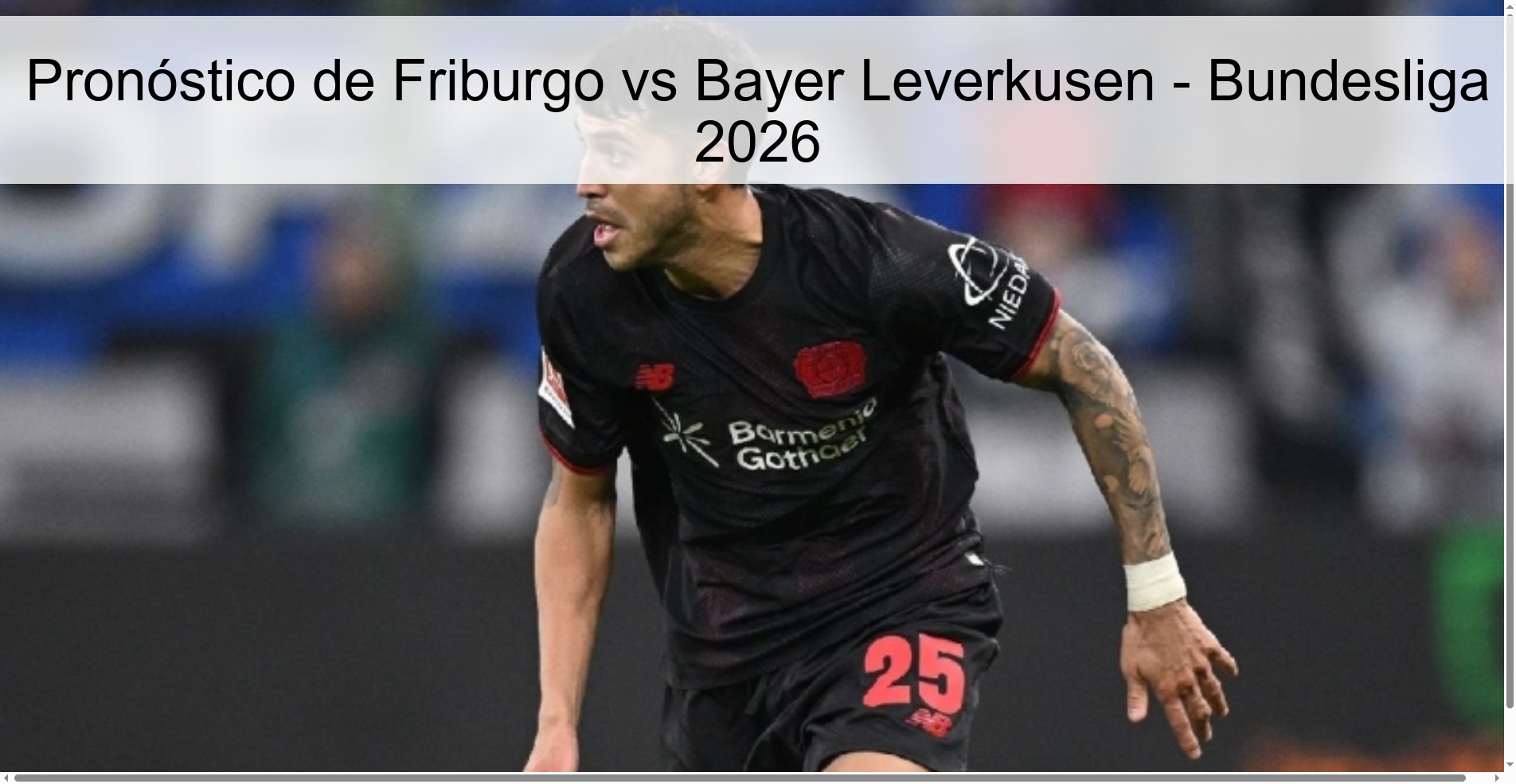 Pronóstico de Friburgo vs Bayer Leverkusen - Bundesliga 2026