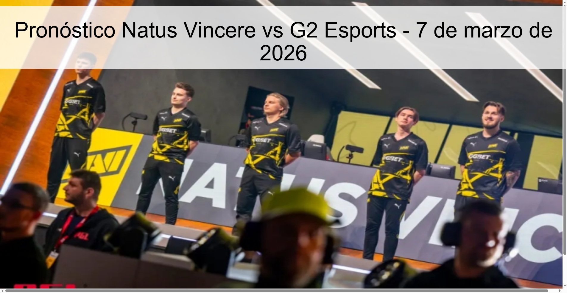 Natus Vincere vs G2 Esports Prediction – March 7, 2026