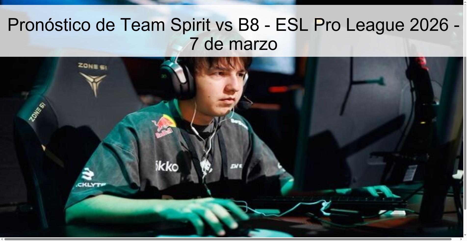 Team Spirit vs B8 Prediction – ESL Pro League 2026 – March 7