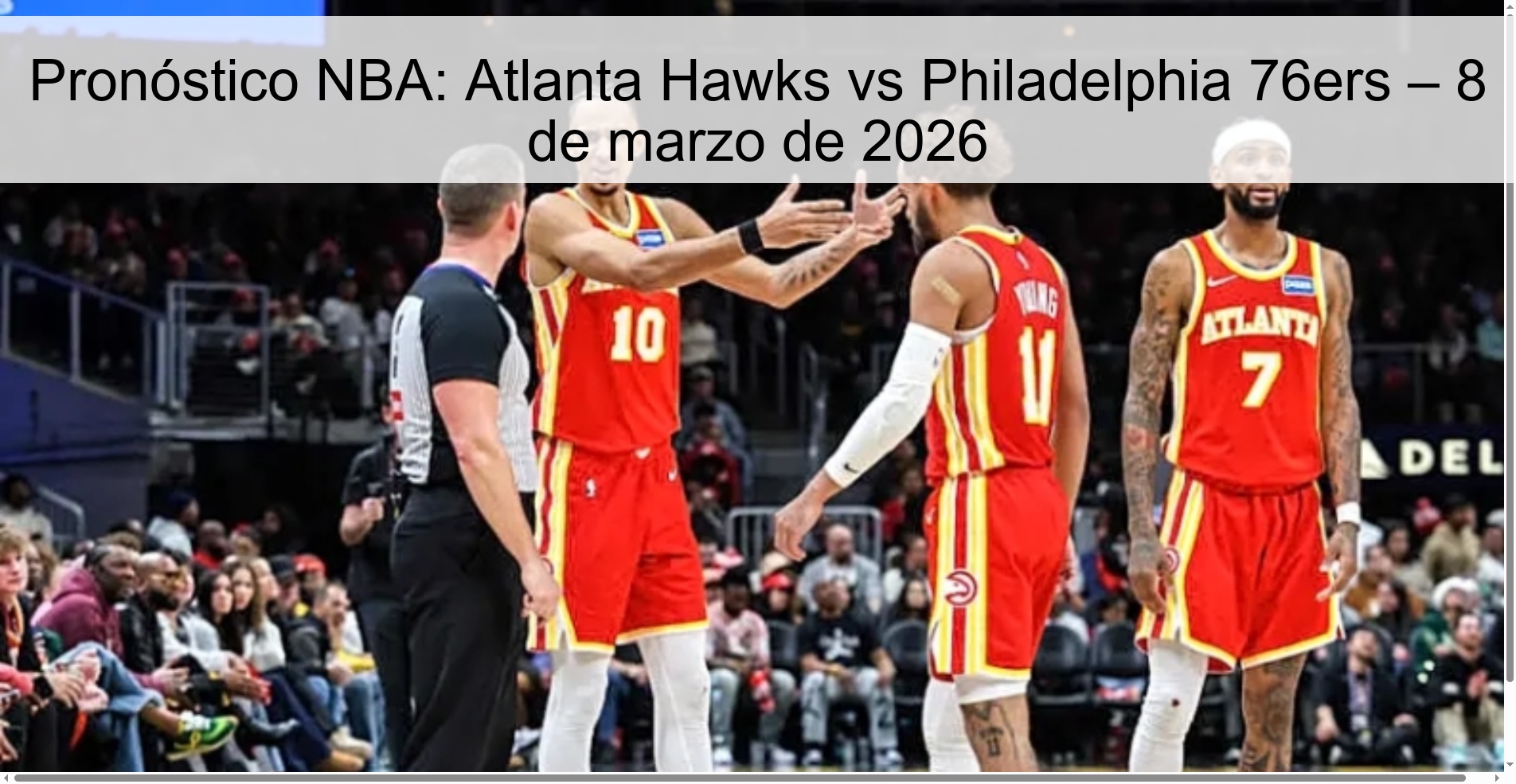 NBA Prediction: Atlanta Hawks vs Philadelphia 76ers – March 8, 2026