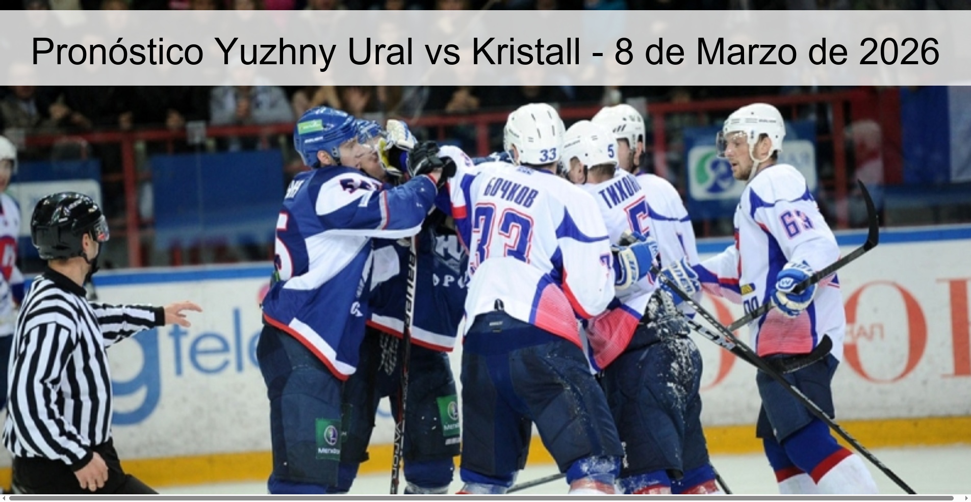 Pronóstico Yuzhny Ural vs Kristall - 8 de Marzo de 2026