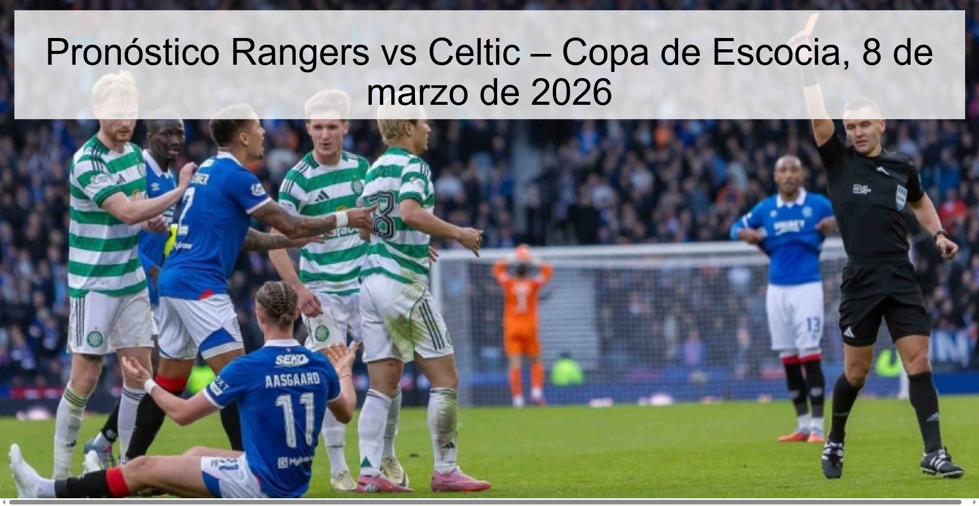 Rangers vs Celtic Prediction – Scottish Cup, March 8, 2026