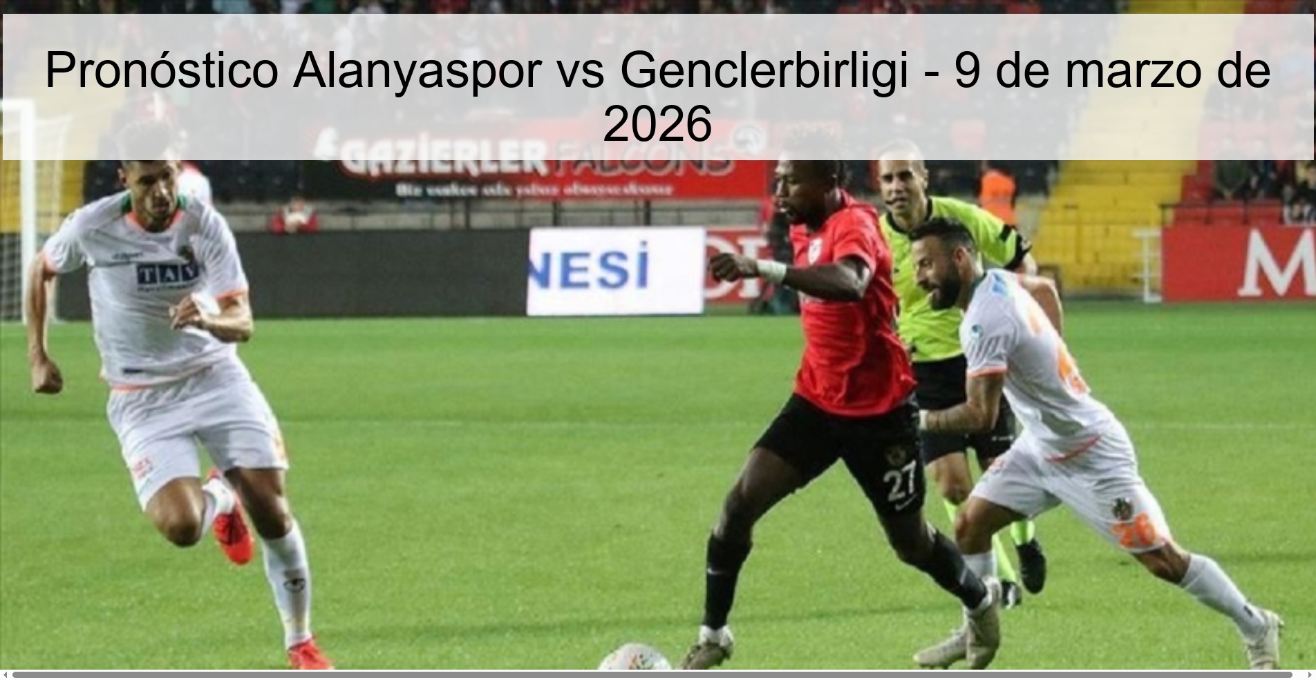 Alanyaspor vs Genclerbirligi Prediction – March 9, 2026