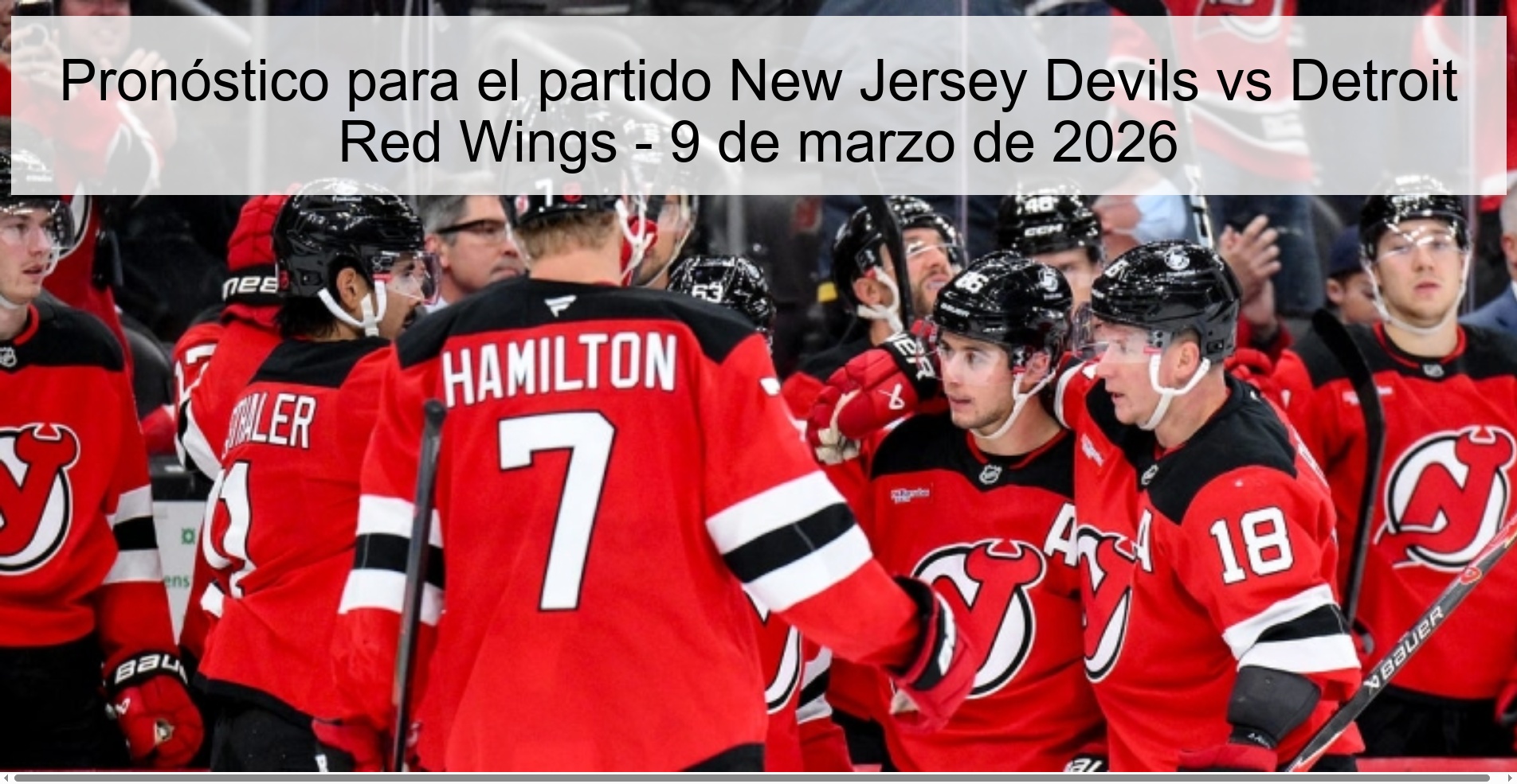 Prediction for the match New Jersey Devils vs Detroit Red Wings - March 9, 2026