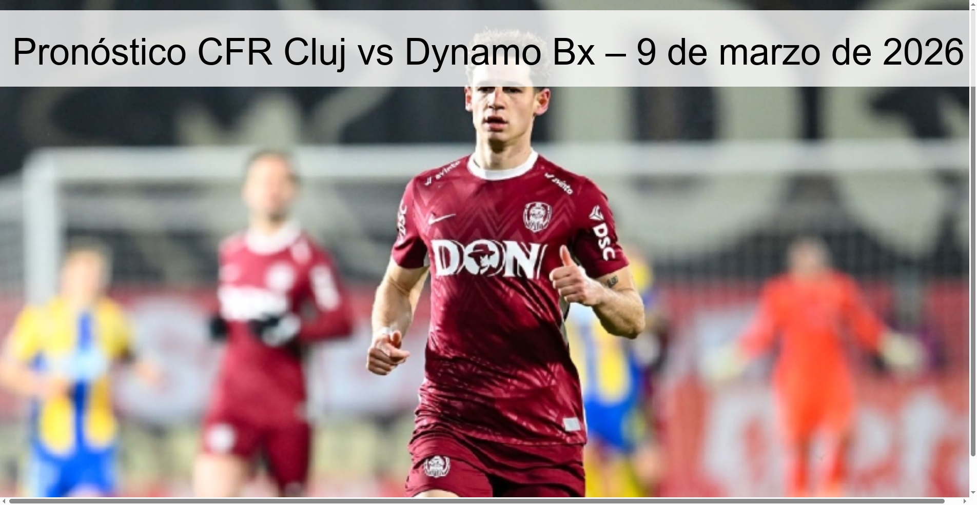 CFR Cluj vs Dynamo Bx Prediction – March 9, 2026