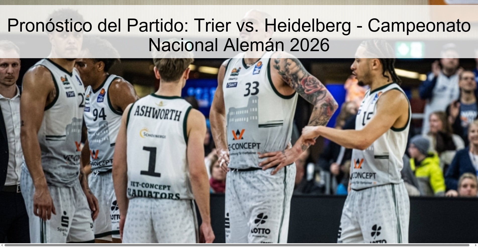 Pronóstico del Partido: Trier vs. Heidelberg - Campeonato Nacional Alemán 2026