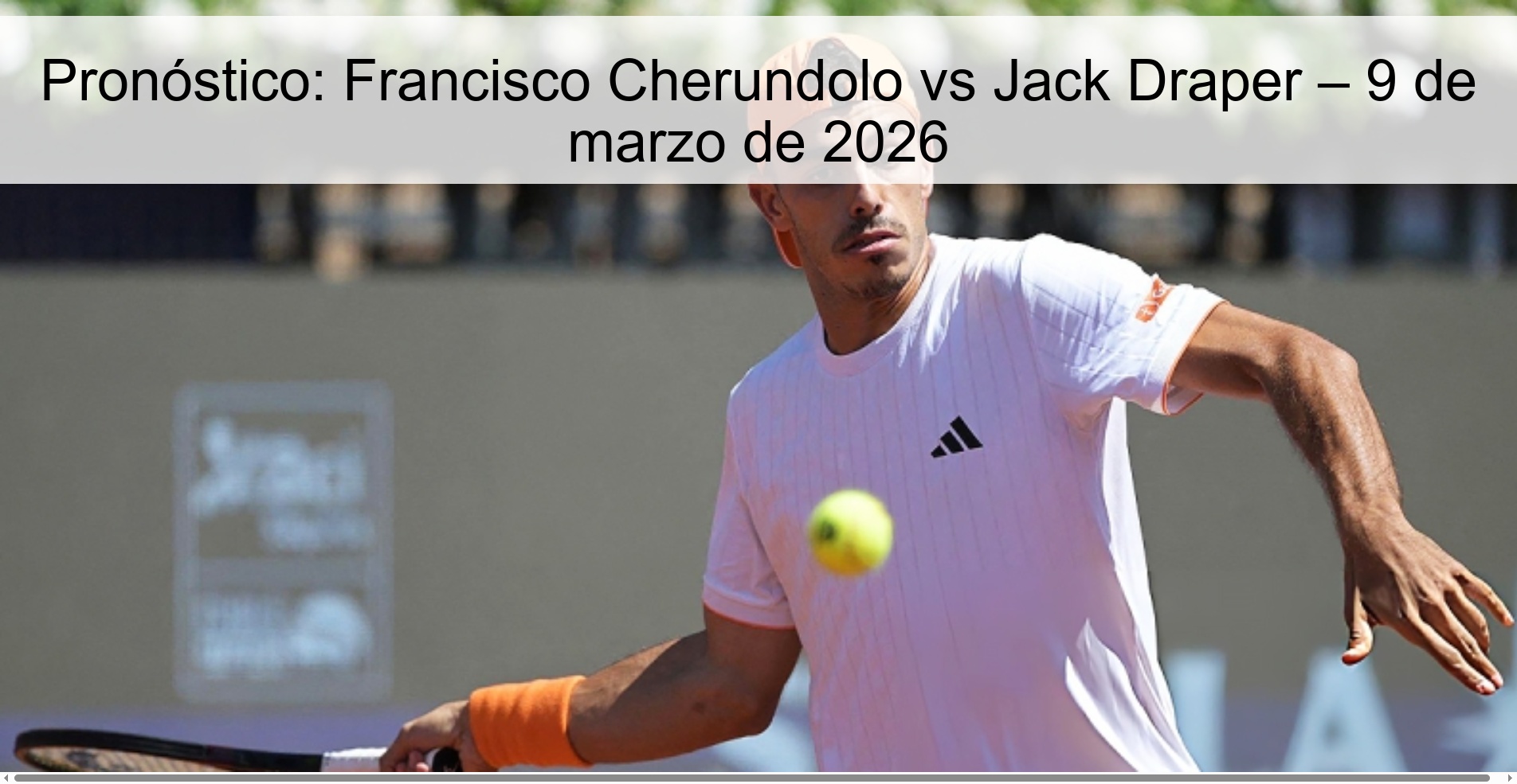 Pronóstico: Francisco Cherundolo vs Jack Draper – 9 de marzo de 2026