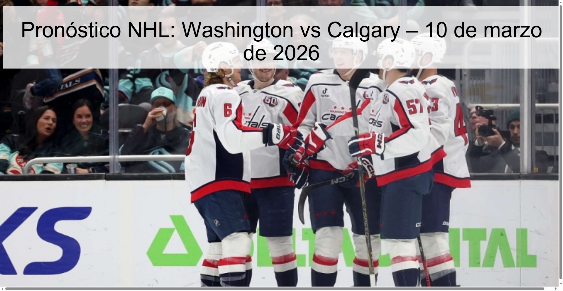 NHL Prediction: Washington vs Calgary – March 10, 2026
