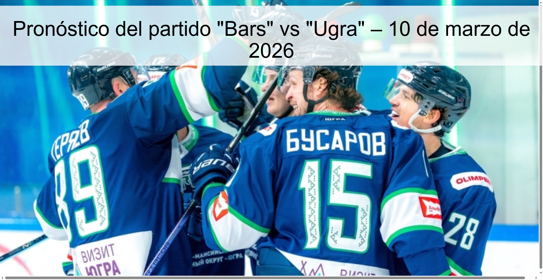 Pronóstico del partido 
