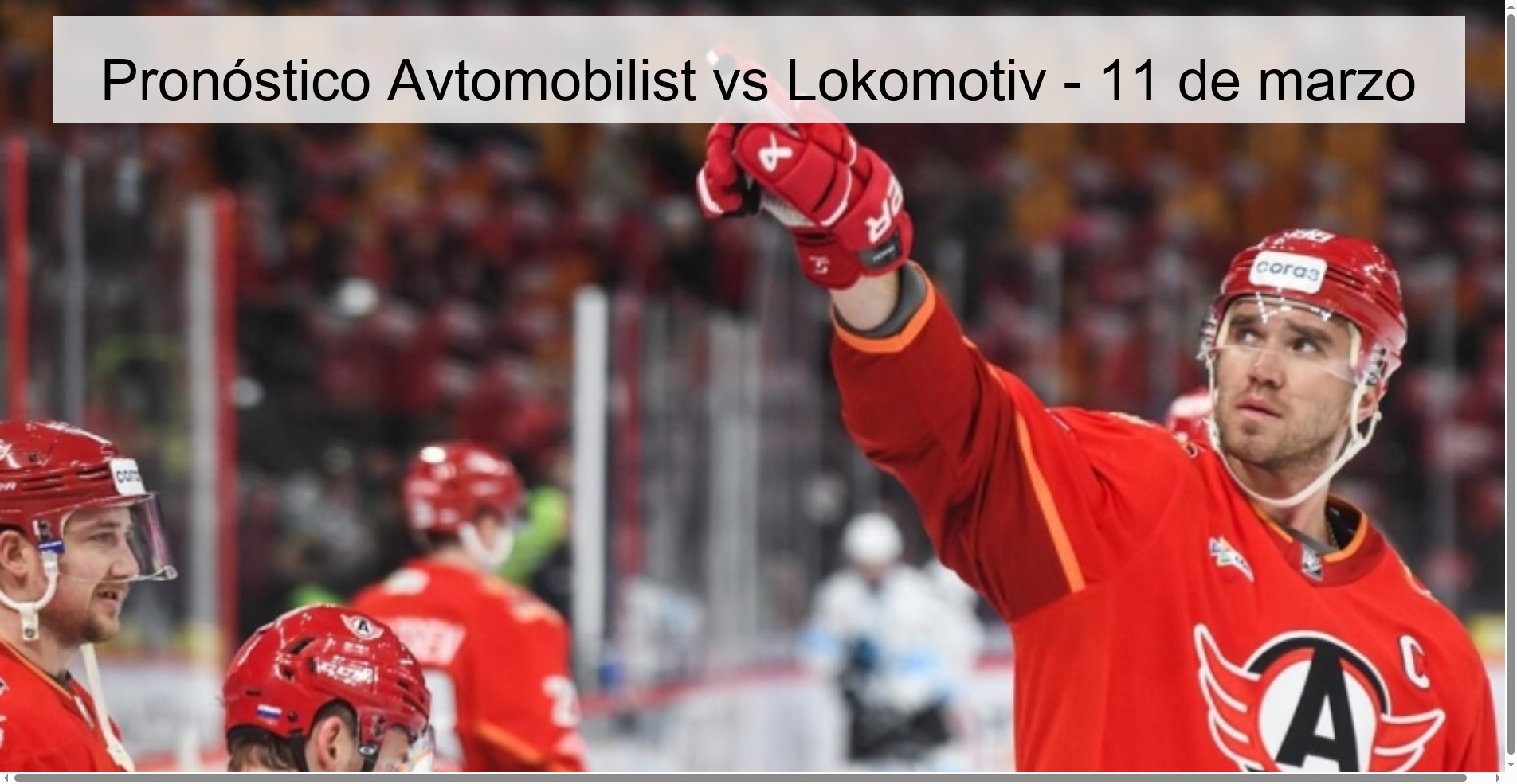 Pronóstico Avtomobilist vs Lokomotiv - 11 de marzo