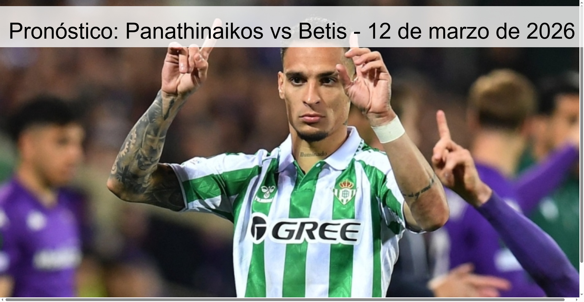 Prediction: Panathinaikos vs Betis - March 12, 2026
