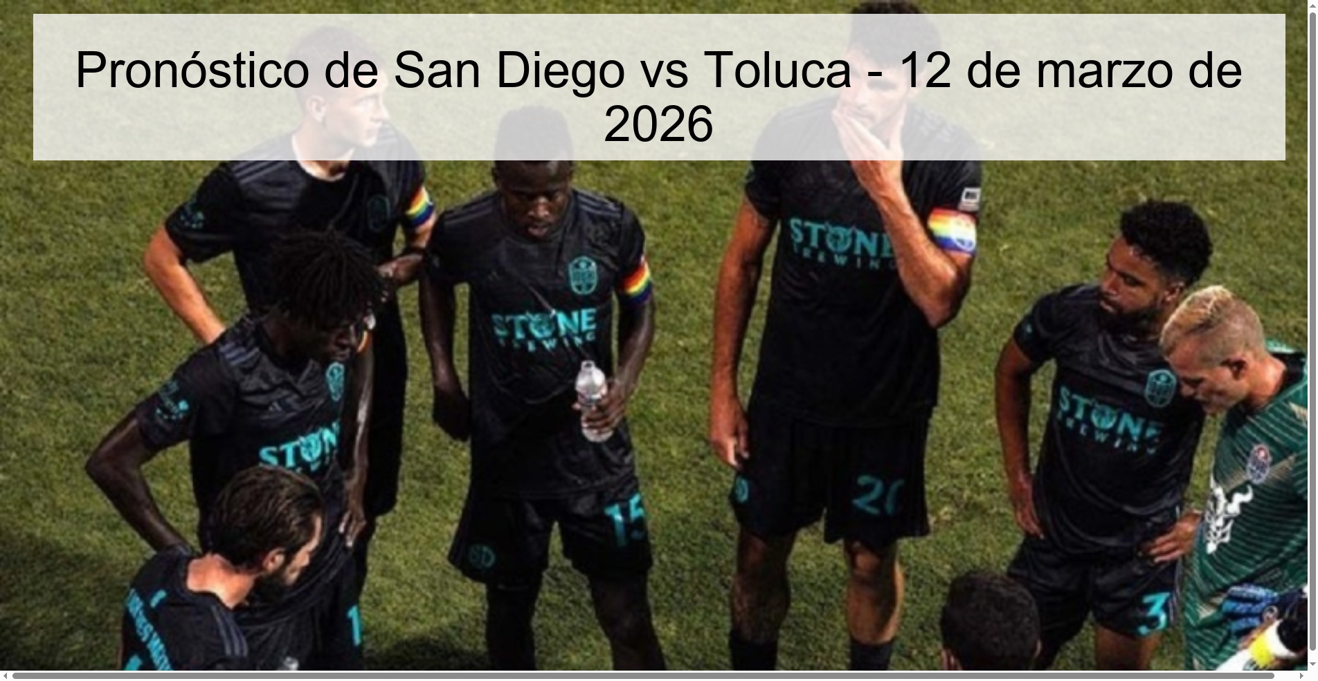 San Diego vs Toluca Prediction – March 12, 2026