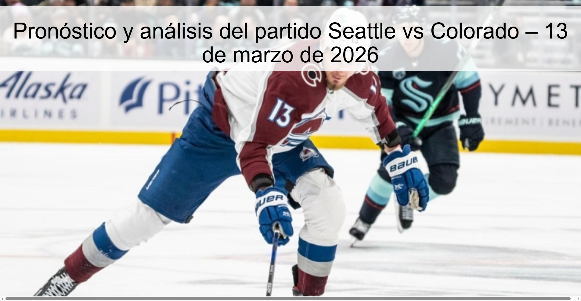 Seattle vs Colorado match prediction and analysis – March 13, 2026