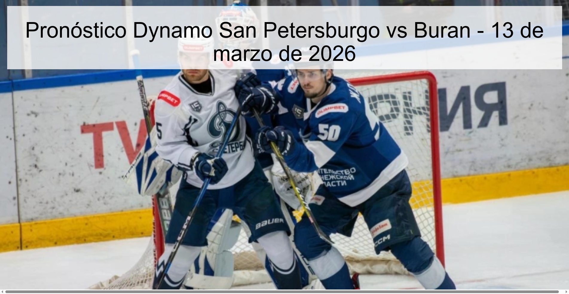 Dynamo Saint Petersburg vs Buran Prediction – March 13, 2026