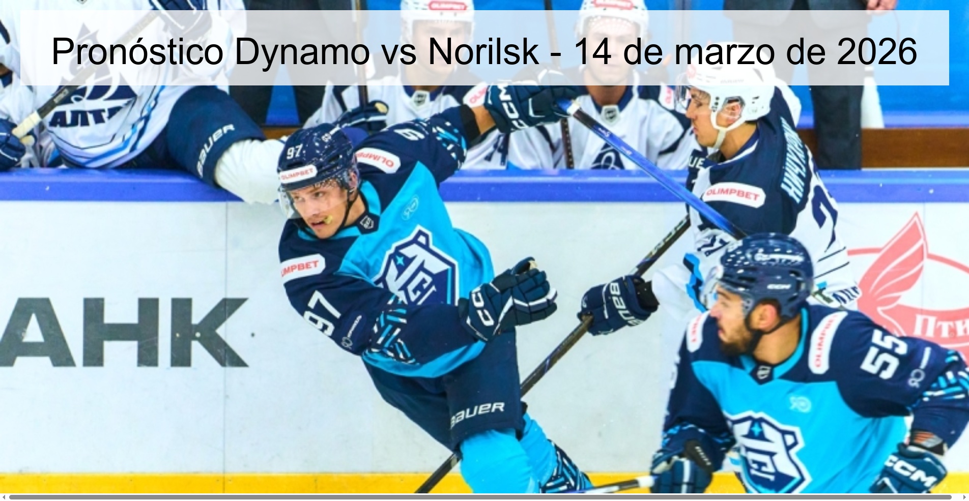 Dynamo vs Norilsk Prediction – March 14, 2026