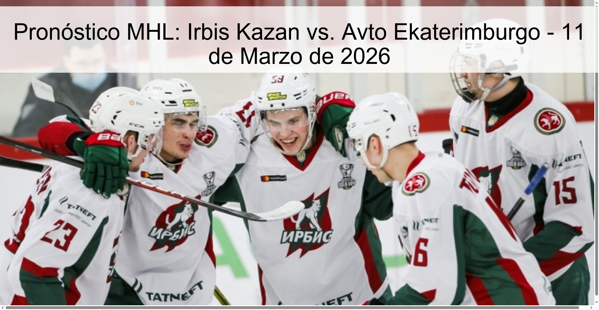 MHL Prediction: Irbis Kazan vs. Avto Yekaterinburg - March 11, 2026