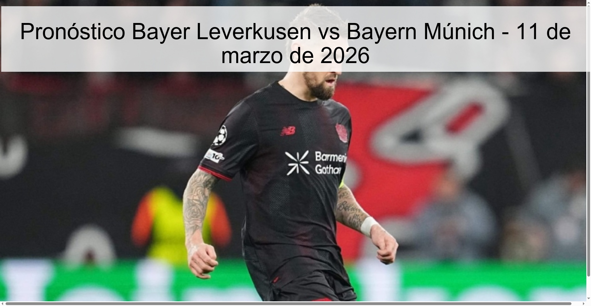 Bayer Leverkusen vs Bayern Munich Prediction – March 11, 2026