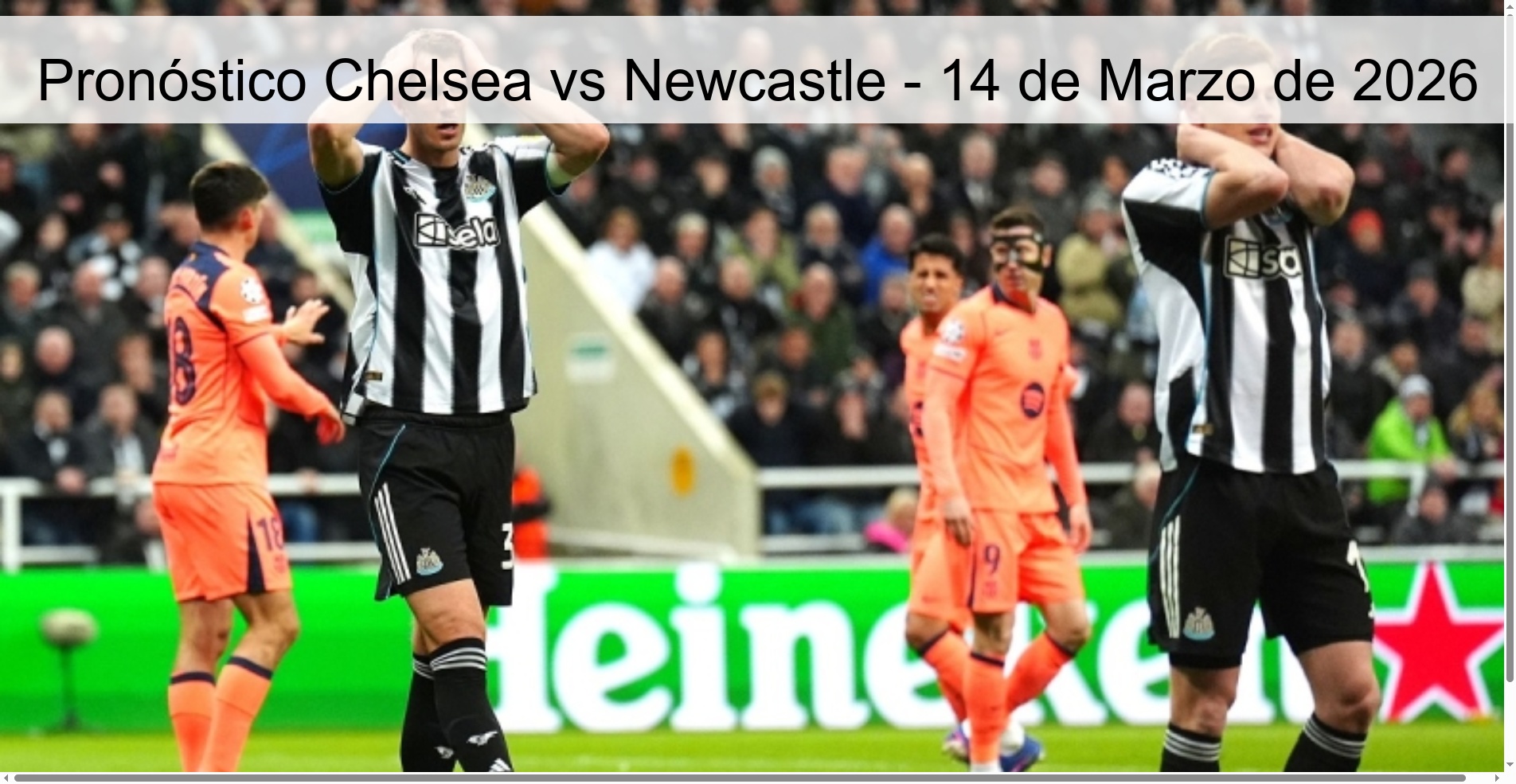 Chelsea vs Newcastle Prediction - March 14, 2026