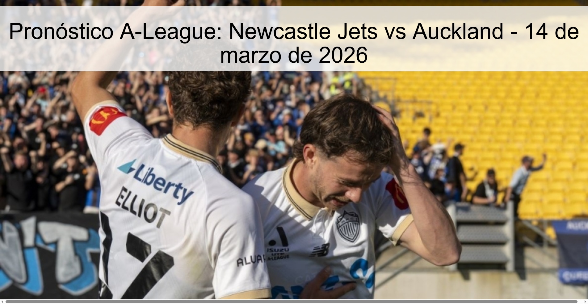 A-League Prediction: Newcastle Jets vs Auckland – March 14, 2026