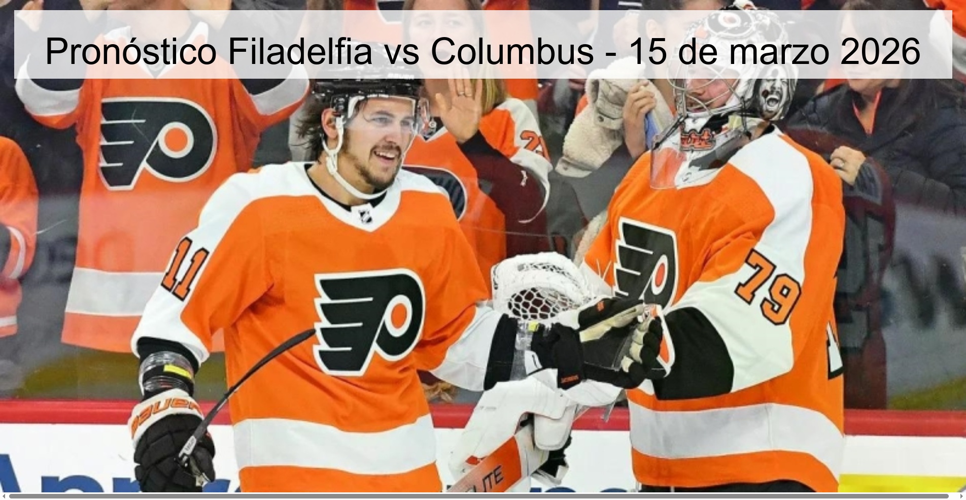 Pronóstico Filadelfia vs Columbus - 15 de marzo 2026