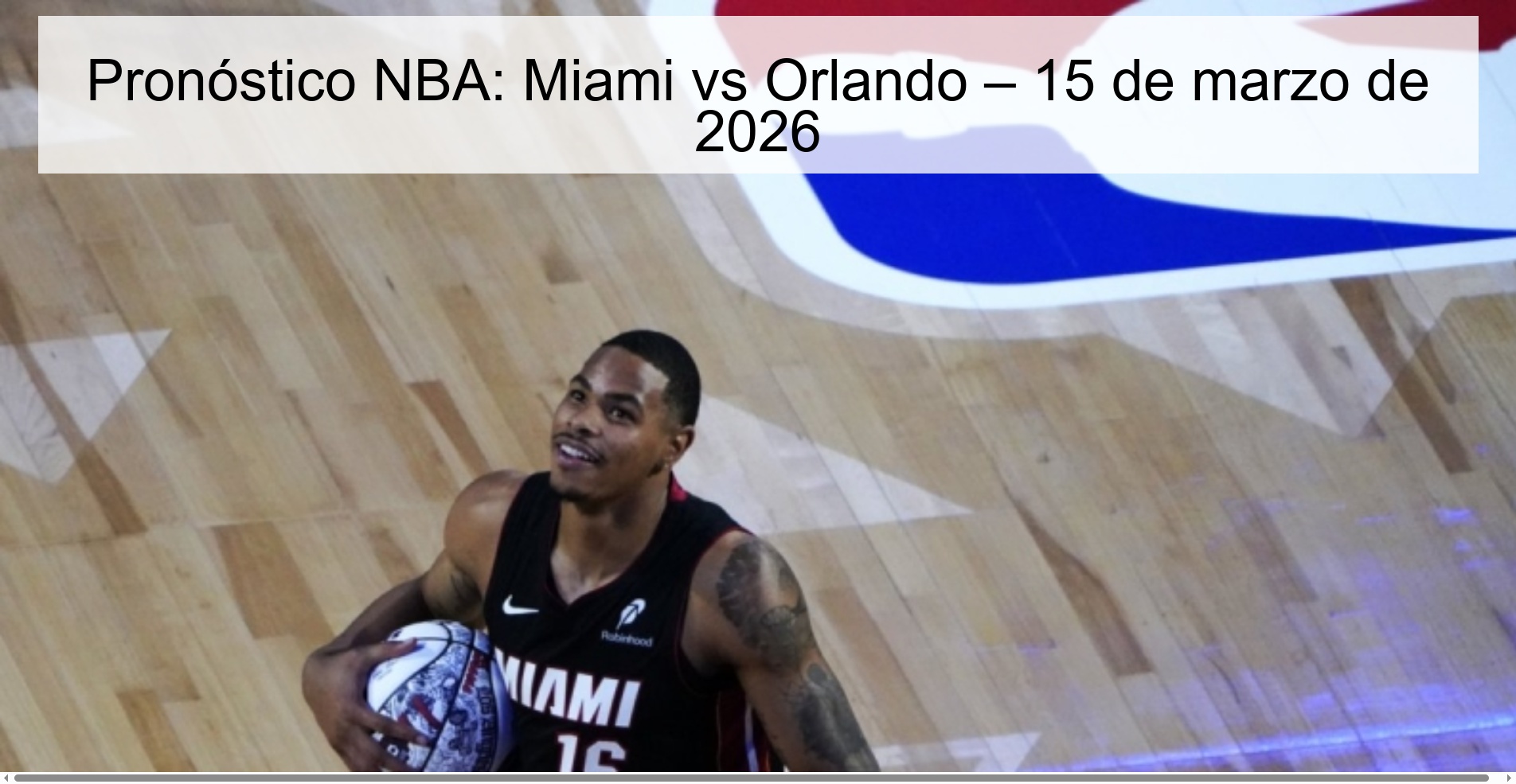 NBA Prediction: Miami vs Orlando – March 15, 2026
