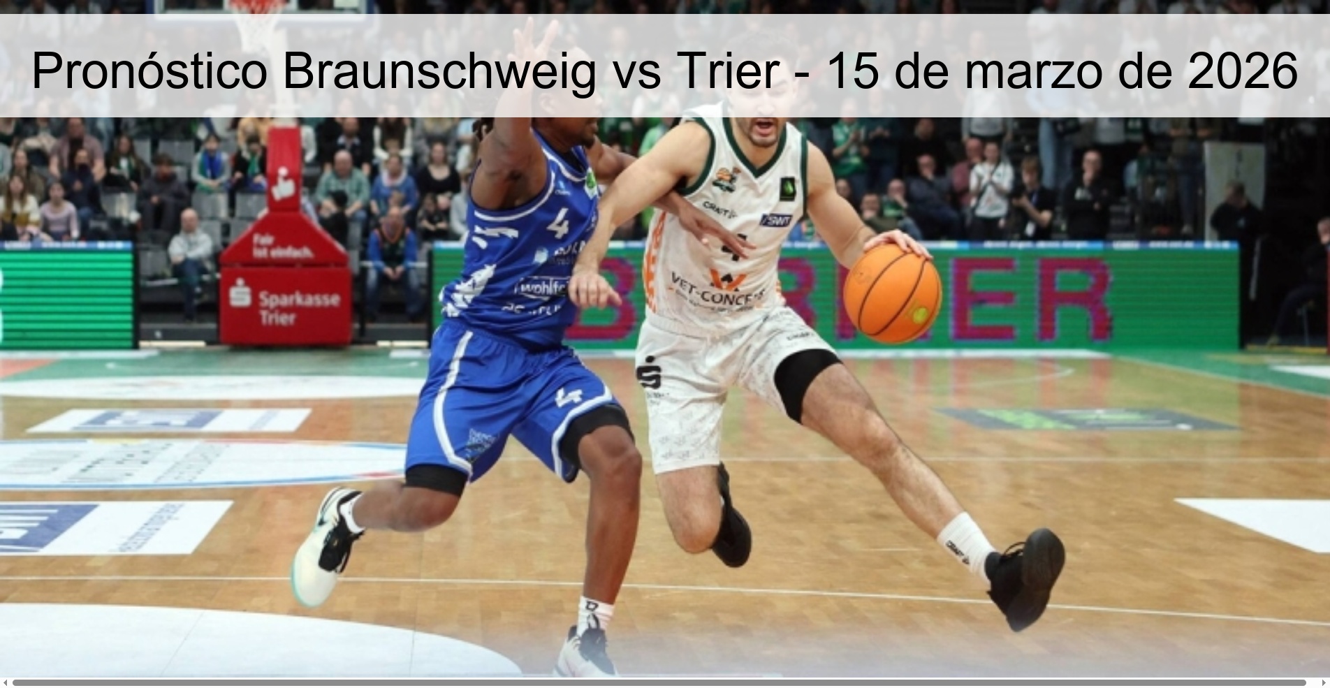 Pronóstico Braunschweig vs Trier - 15 de marzo de 2026