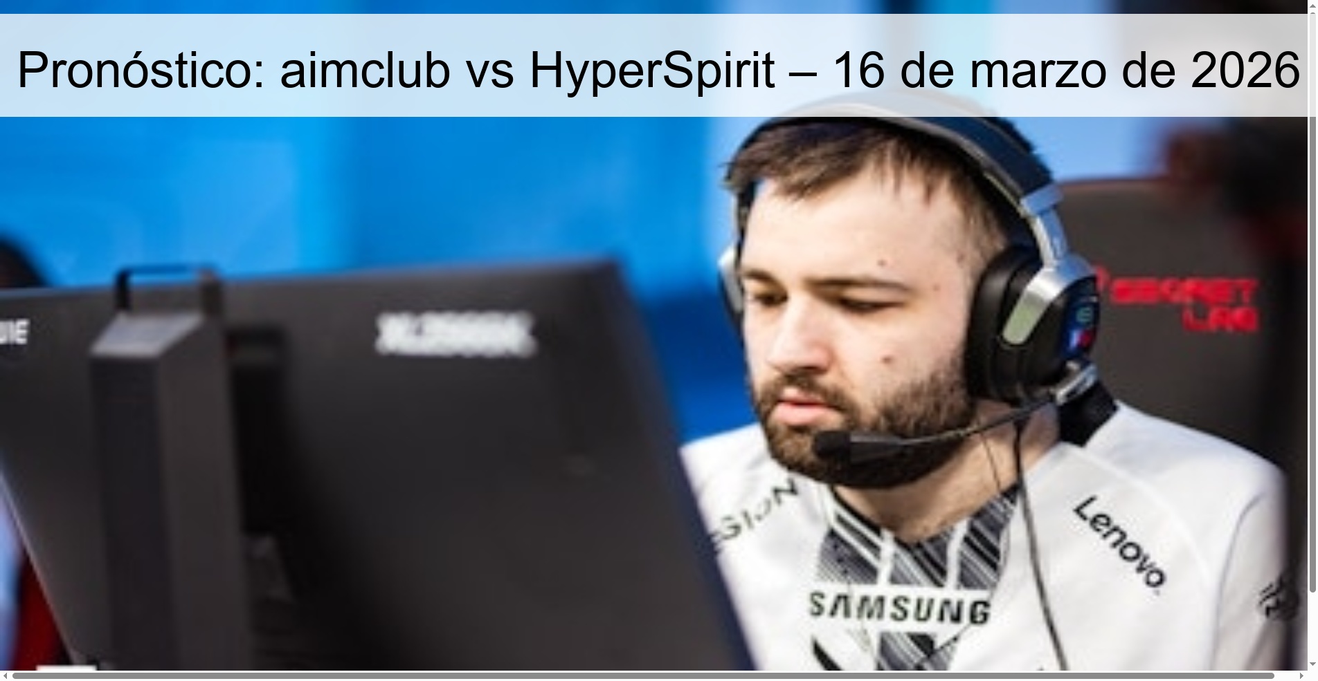 Prediction: aimclub vs HyperSpirit – March 16, 2026