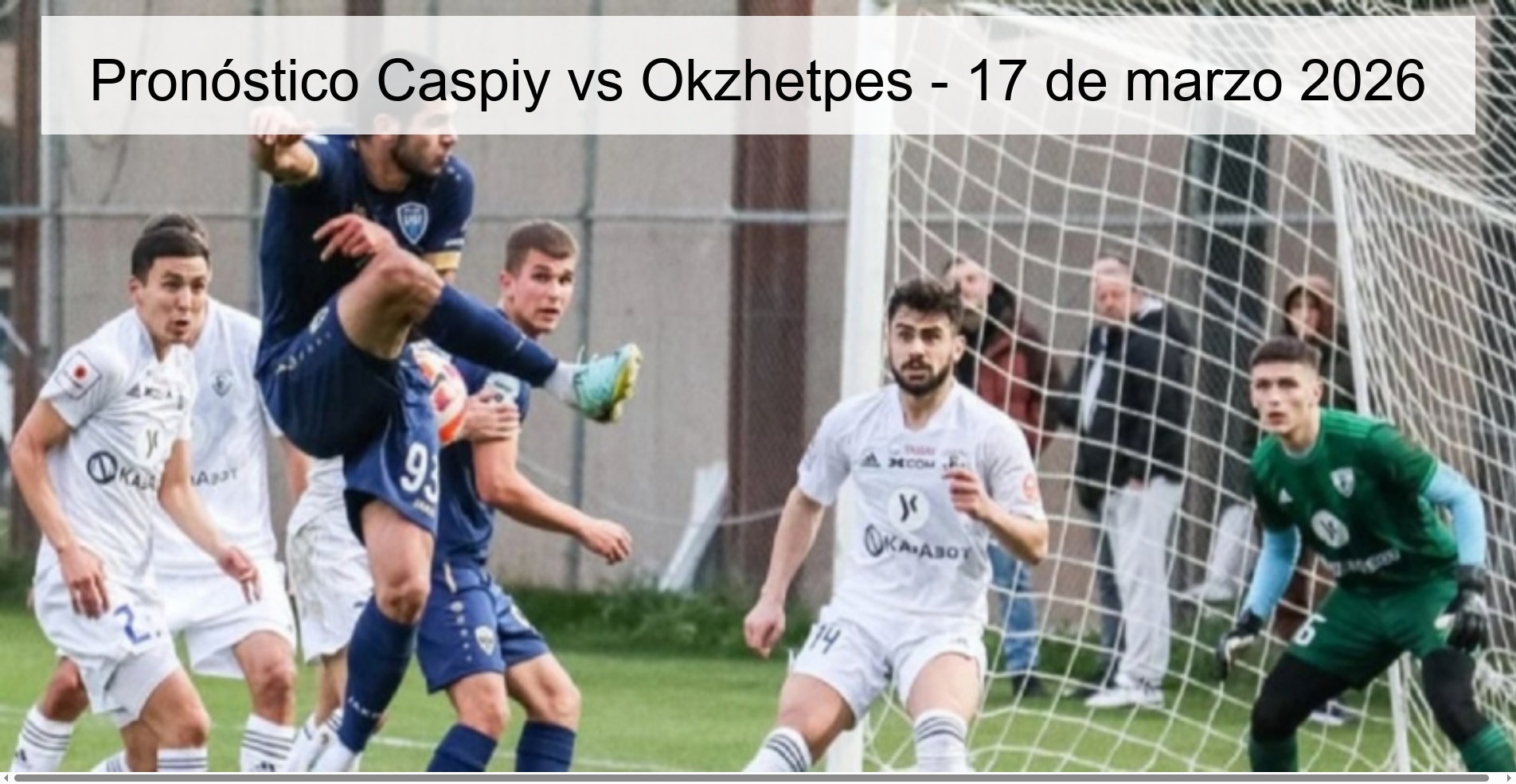Pronóstico Caspiy vs Okzhetpes - 17 de marzo 2026