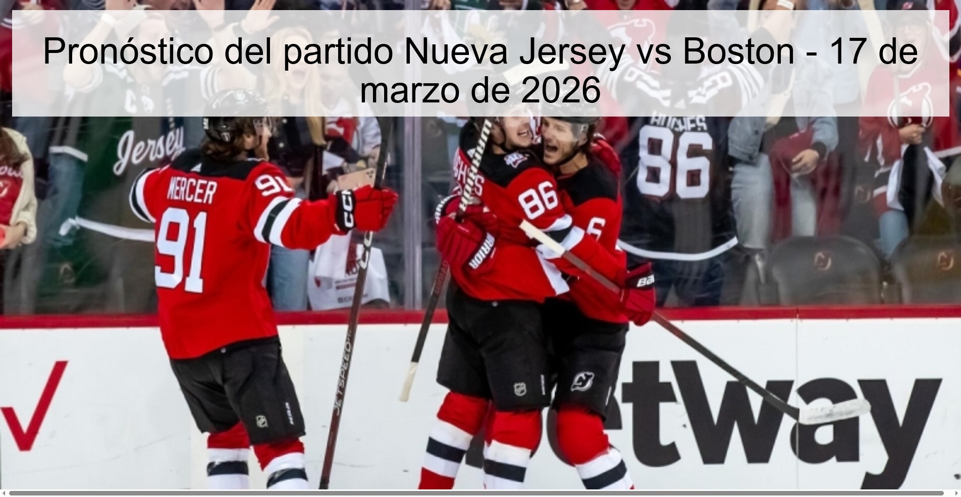 New Jersey vs Boston Prediction – March 17, 2026