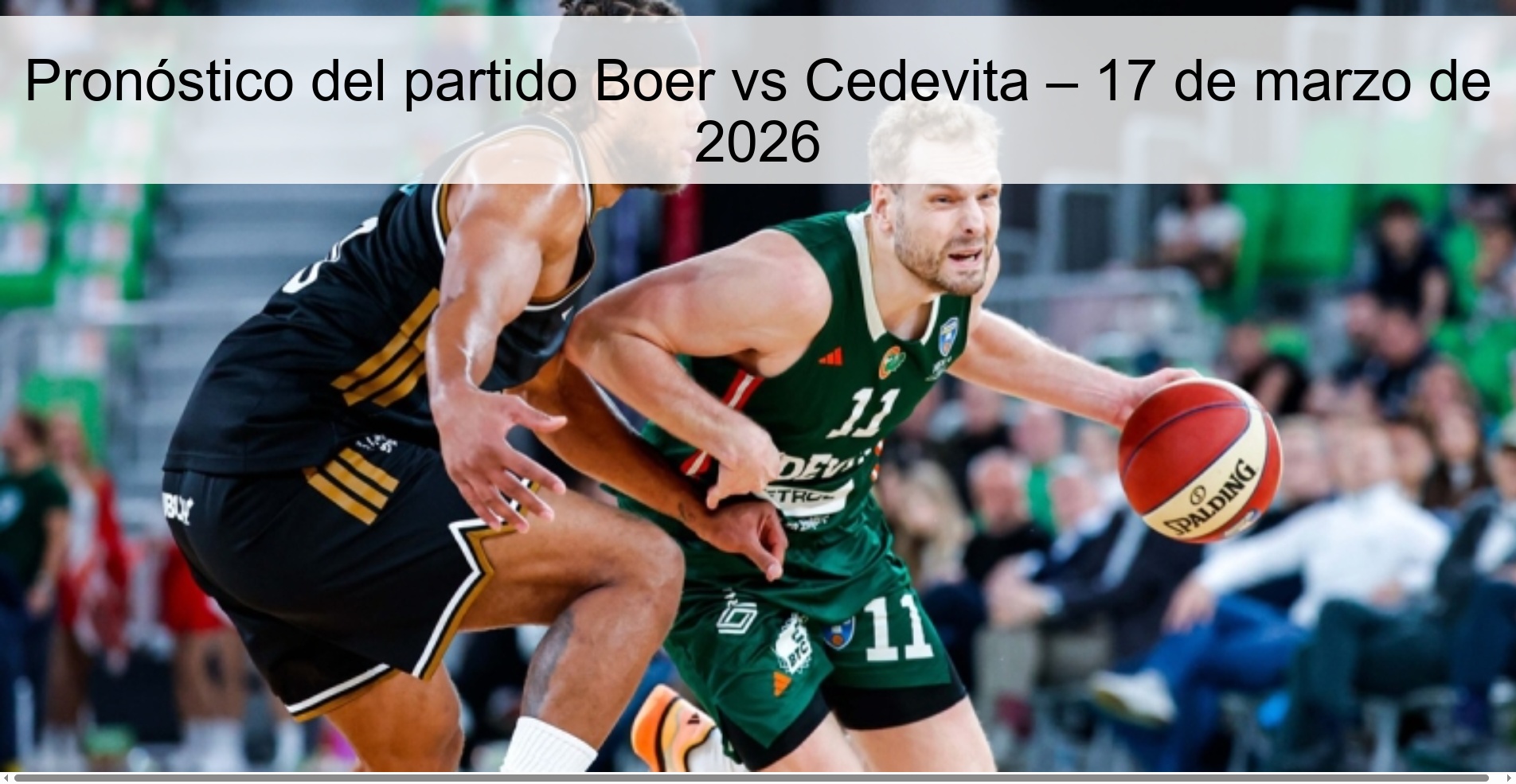 Boer vs Cedevita match prediction – March 17, 2026