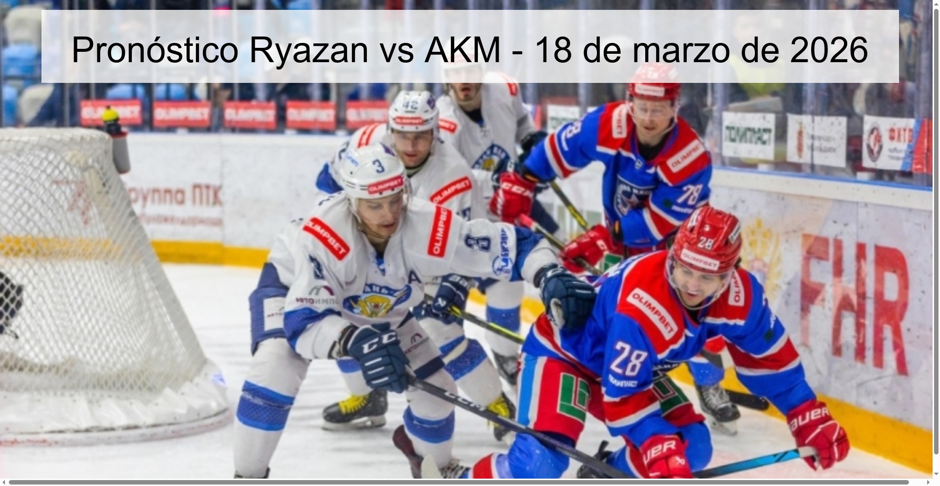 Ryazan vs AKM Prediction – March 18, 2026