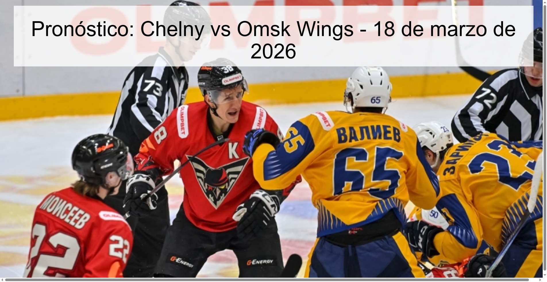 Prediction: Chelny vs Omsk Wings – March 18, 2026